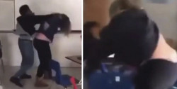 VIDEO: Maestra y alumno se pelean a golpes dentro del aula y frente a todos