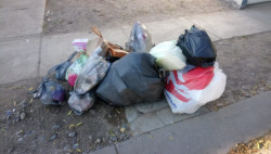 Basura en el sector Los huertos