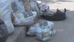 Basura por las calles de la Buenos Aires