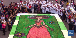 Disfrutaron Cajemenses mega catrina de pan de muerto