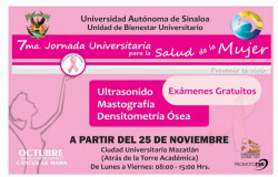 UAS anuncia 7ma Jornada Universitaria para la Salud de la Mujer