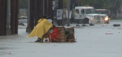 Fuerte inundación se presenta en Zona Dorada