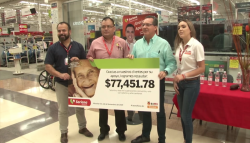 Recibe Banco de Alimentos donativos del redondeo