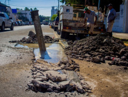 Utilizan 'Bypass' para reparar drenaje en Mazatlán