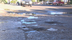 Baches sobre Patria y calle cardenal
