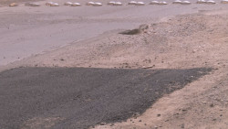 Solo arreglan algunos baches por la cerro del Pirul