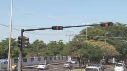 No funcionan los semáforos por la Obregón