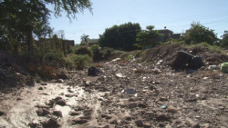 Malas condiciones del arroyo en la Huizaches