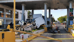 Aparatoso choque en la caseta del Limón de Los Ramos