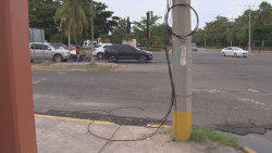 Cables tirados por la Josefa Ortíz de Domínguez