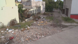 Aprovechan calle para tirar basura
