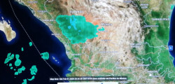 Frío provoca caída de nieve en Durango