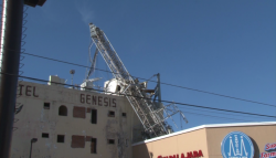 Se cae antena telefónica en Zona Dorada