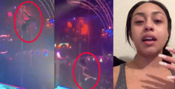VIDEO: Stripper en Texas cae del tubo de 4.5 metros y sigue bailando
