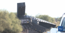Una persona de 59 años de edad perdió la vida al descarrilar el tren de carga de Ferromex