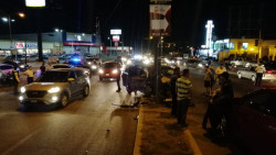 Accidente en el cruce del bulevar Lola Beltrán y Conquistadores