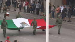 Vistoso y colorido desfile conmemorativo al 199 Aniversario del Día de la Bandera Nacional