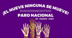 Hombres se expresan a favor de paro nacional de mujeres