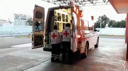 Hombre se lesiona presuntamente al caer del ferrocarril