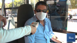 Operan choferes con cubrebocas