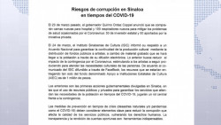Exigen prevenir la corrupción en tiempos del COVID 19