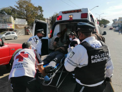 Accidente deja lesionado a motocicleta