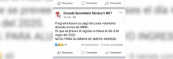 Por “Receso escolar” no está permitido el cobro de cuotas en escuelas, asegura Servicios Regionales