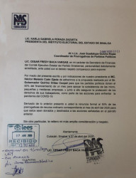 El PAS formaliza ante el IEES aportar 50% de sus prerrogativas