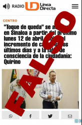 Desmiente Gobierno del Estado supuesto toque de queda