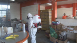 Inician jornadas de sanitización en la Central de Abasto, dependencias públicas y áreas comunes