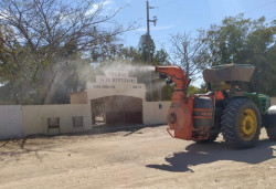 Extienden sanitización en comunidades en Elota contra el COVID-19