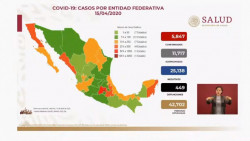 México registra 5,847 infecciones por Covid-19 y 449 fallecimientos hasta este miércoles 15 de abril