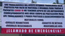 En hospital del ISSSTE de Mazatlán, trabajan bajo protesta