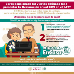 Pensionados pueden declarar impuestos sin salir de casa