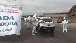 Colocan filtros sanitarios en la entrada y salida a Mazatlán