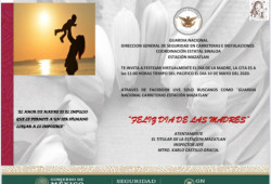 Guardia Nacional división caminos realizará festejo virtual a mamás