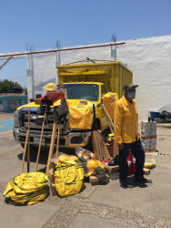 Entregan equipo para combate de incendios forestales