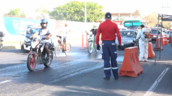 Protección Civil instala filtros en principales avenidas de Mazatlán