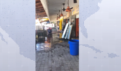 Realizan labores de limpieza en negocios de Olas Altas