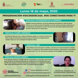 ISIC trabaja desde casa para llevar cultura