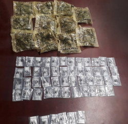 Aseguran a una persona con sustancias ilícitas