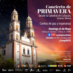 Este domingo concierto de paz y esperanza desde Culiacán
