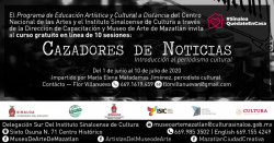 Invitan a curso "Cazares de noticias. introducción al periodismo cultural"