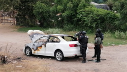 Localizan automóvil quemado