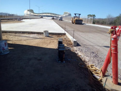 Realizan trabajos de pavimentación afuera del Estadio de Mazatlán