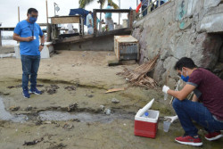 Reportan fuga de agua pestilente que llegaba al mar