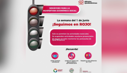 Reitera SECTUR el semáforo en rojo para reapertura económica