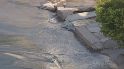 Unas "fuentes danzarinas" aparecieron en Lomas de Guadalupe