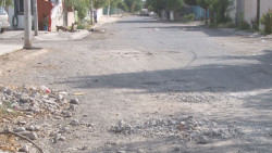 Calles destrozadas...y ahí vienen las lluvias