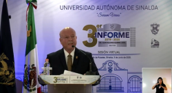 Rector de la UAS lleva a cabo su tercer informe de labores
